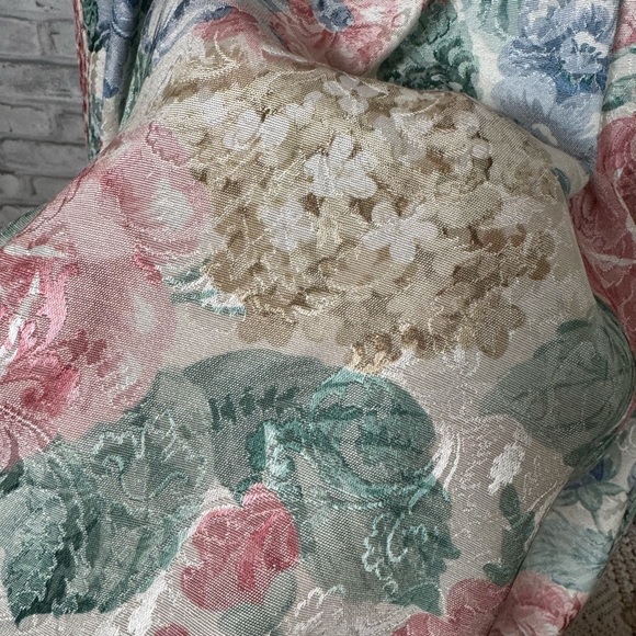 Vintage Union Made Pastel Floral Midi Pleated Princess Dress - Picture 11 of 13